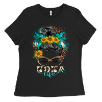 Black nona life messy bun Ladies Tee - BarkalooDesign