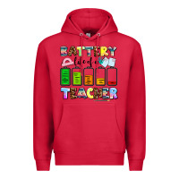 Cardinal battery life of a teacher Premium Hoodie - AdoDesignShop