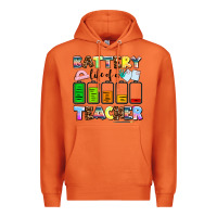 Carrot battery life of a teacher Premium Hoodie - AdoDesignShop