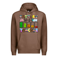 Chestnut battery life of a teacher Premium Hoodie - AdoDesignShop