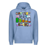 Colony Blue battery life of a teacher Premium Hoodie - AdoDesignShop