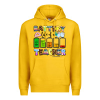 Battery Life Of A Teacher Premium Hoodie | Teevron