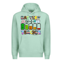 Seafoam battery life of a teacher Premium Hoodie - AdoDesignShop