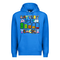 True Royal battery life of a teacher Premium Hoodie - AdoDesignShop