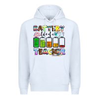 White battery life of a teacher Premium Hoodie - AdoDesignShop