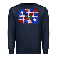 Navy dominican and puerto rico flag Premium Sweatshirt - texasbilliewilder