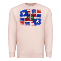Pale Pink dominican and puerto rico flag Premium Sweatshirt - texasbilliewilder