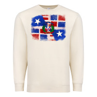 Sandshell dominican and puerto rico flag Premium Sweatshirt - texasbilliewilder