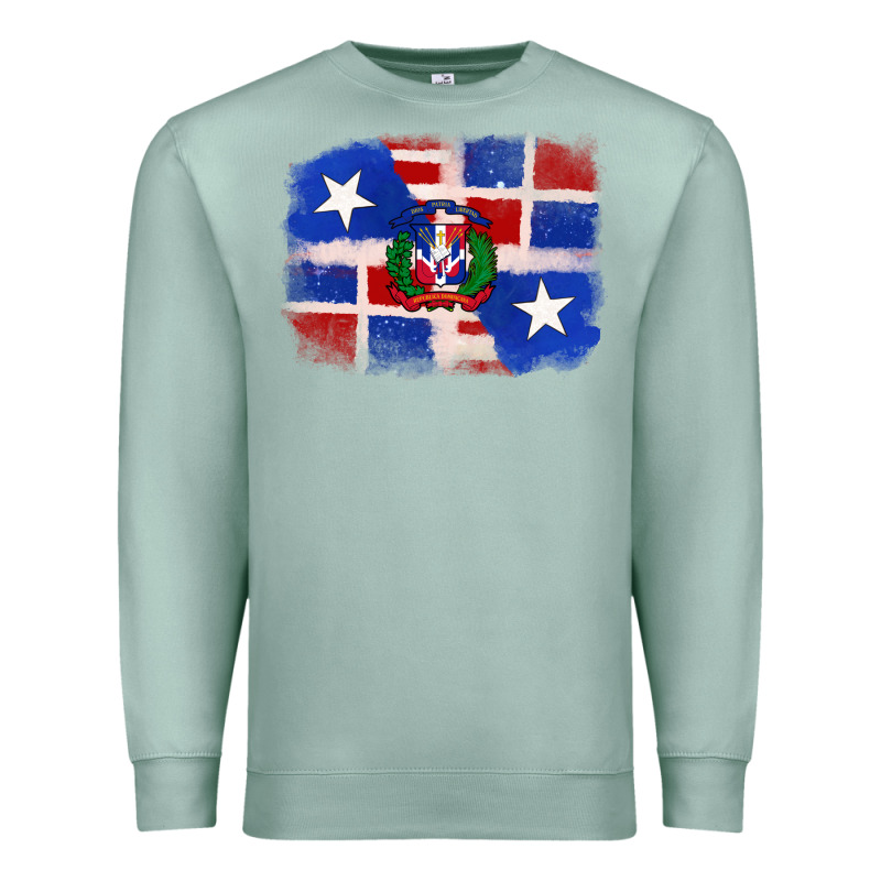 Dominican And Puerto Rico Flag Premium Sweatshirt by texasbilliewilder | Teevron