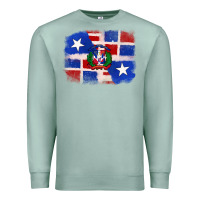Seafoam dominican and puerto rico flag Premium Sweatshirt - texasbilliewilder