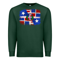 Sports Green dominican and puerto rico flag Premium Sweatshirt - texasbilliewilder