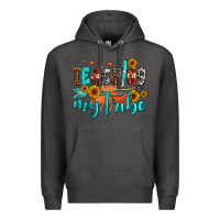 Charcoal Heather teaching my tribe Premium Hoodie - AdoDesignShop
