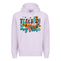 Lilac teaching my tribe Premium Hoodie - AdoDesignShop