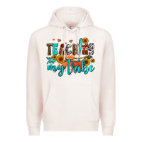 Pale Pink teaching my tribe Premium Hoodie - AdoDesignShop