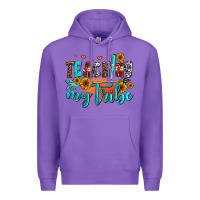 Purple teaching my tribe Premium Hoodie - AdoDesignShop