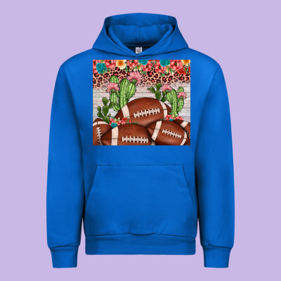 Football Leopard Cactus Urban Hoodie Designed By Jahusdesignshop