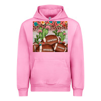 Fuchsia Pink football leopard cactus Urban Hoodie - JahusDesignShop
