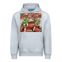Heather Grey football leopard cactus Urban Hoodie - JahusDesignShop