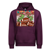 Mauve Wine football leopard cactus Urban Hoodie - JahusDesignShop