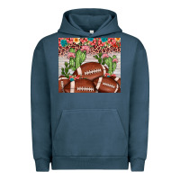 Pigment Midnight Navy football leopard cactus Urban Hoodie - JahusDesignShop