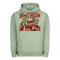 Pigment Oil Green football leopard cactus Urban Hoodie - JahusDesignShop