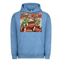 Pigment Pebble Blue football leopard cactus Urban Hoodie - JahusDesignShop