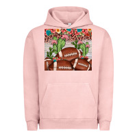 Pigment Salmon football leopard cactus Urban Hoodie - JahusDesignShop