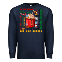 Navy tis the season Premium Sweatshirt - Zillion Design Studio