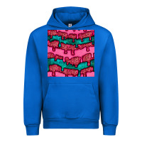 Cobalt valentines day leopard and turquoise gemstone seamless pattern Urban Hoodie - BundleAndBundleShop