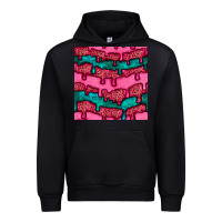 Foreset Green valentines day leopard and turquoise gemstone seamless pattern Urban Hoodie - BundleAndBundleShop