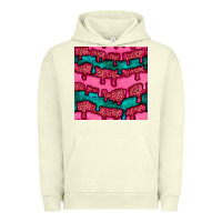 Pigment Pistachio valentines day leopard and turquoise gemstone seamless pattern Urban Hoodie - BundleAndBundleShop
