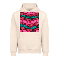 Sandshell valentines day leopard and turquoise gemstone seamless pattern Urban Hoodie - BundleAndBundleShop