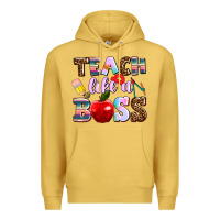 Antique Gold teach like a boss Premium Hoodie - AdoDesignShop