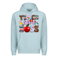 Blue Mist teach like a boss Premium Hoodie - AdoDesignShop
