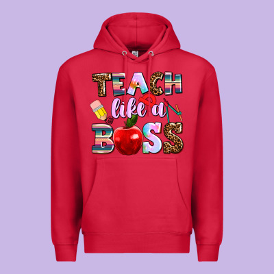 Teach Like A Boss Premium Hoodie Designed By Adodesignshop