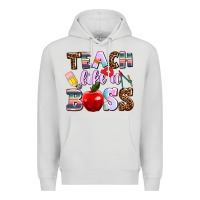 Dove Grey teach like a boss Premium Hoodie - AdoDesignShop