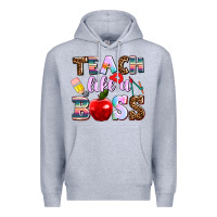 Heather Grey teach like a boss Premium Hoodie - AdoDesignShop