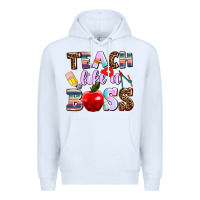 White teach like a boss Premium Hoodie - AdoDesignShop