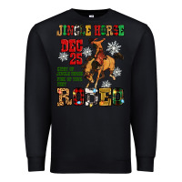 Black jingle horse dec 25 giddy jingle horse pick up fee Premium Sweatshirt - Zillion Design Studio