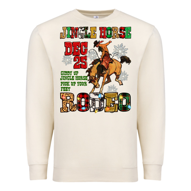 Jingle Horse Dec 25 Giddy Jingle Horse Pick Up Fee Premium Sweatshirt by Zillion Design Studio | Teevron