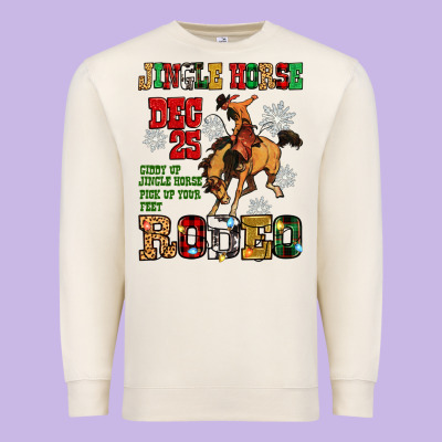 Jingle Horse Dec 25 Giddy Jingle Horse Pick Up Fee Premium Sweatshirt Designed By Zillion Design Studio