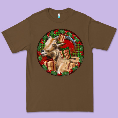 Spanish Goat Christmas Premium Tee Designed By Lillyallendesigns
