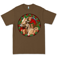 Cacao Spanish Goat Christmas Premium Tee - LillyAllenDesigns