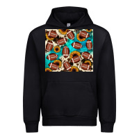 Black football turquoise sunflower Urban Hoodie - JahusDesignShop