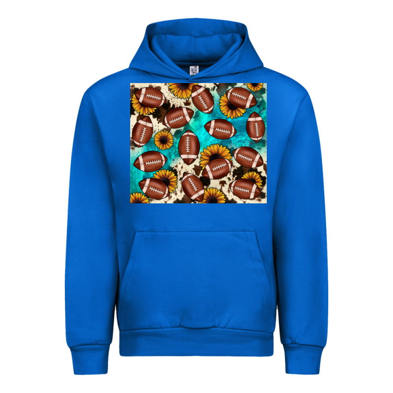 Football Turquoise Sunflower Urban Hoodie by JahusDesignShop | Teevron