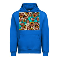Cobalt football turquoise sunflower Urban Hoodie - JahusDesignShop