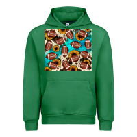 Emerald football turquoise sunflower Urban Hoodie - JahusDesignShop
