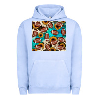 Pigment Grape Ice football turquoise sunflower Urban Hoodie - JahusDesignShop