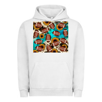 Pigment Lunar Rock football turquoise sunflower Urban Hoodie - JahusDesignShop