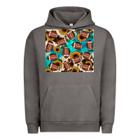 Pigment Tornado football turquoise sunflower Urban Hoodie - JahusDesignShop